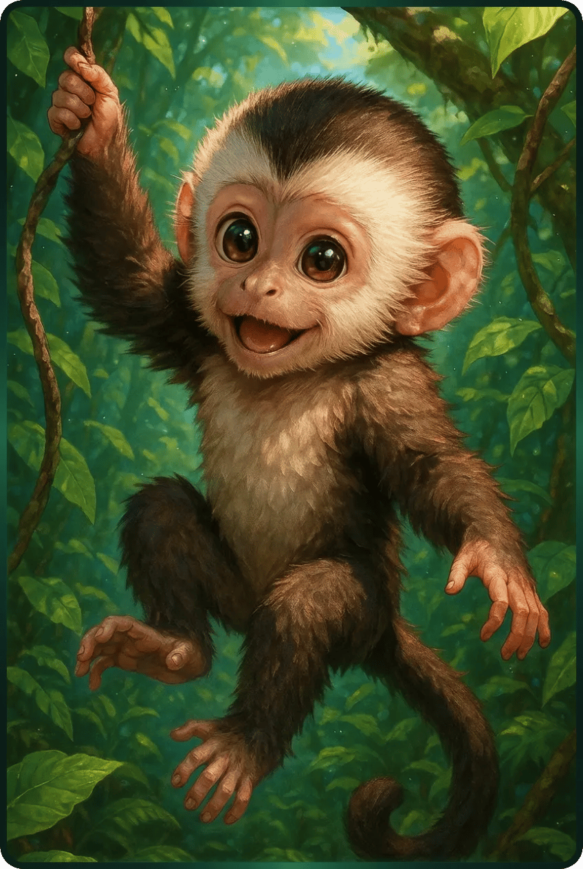 Kapuzineraffen-Baby