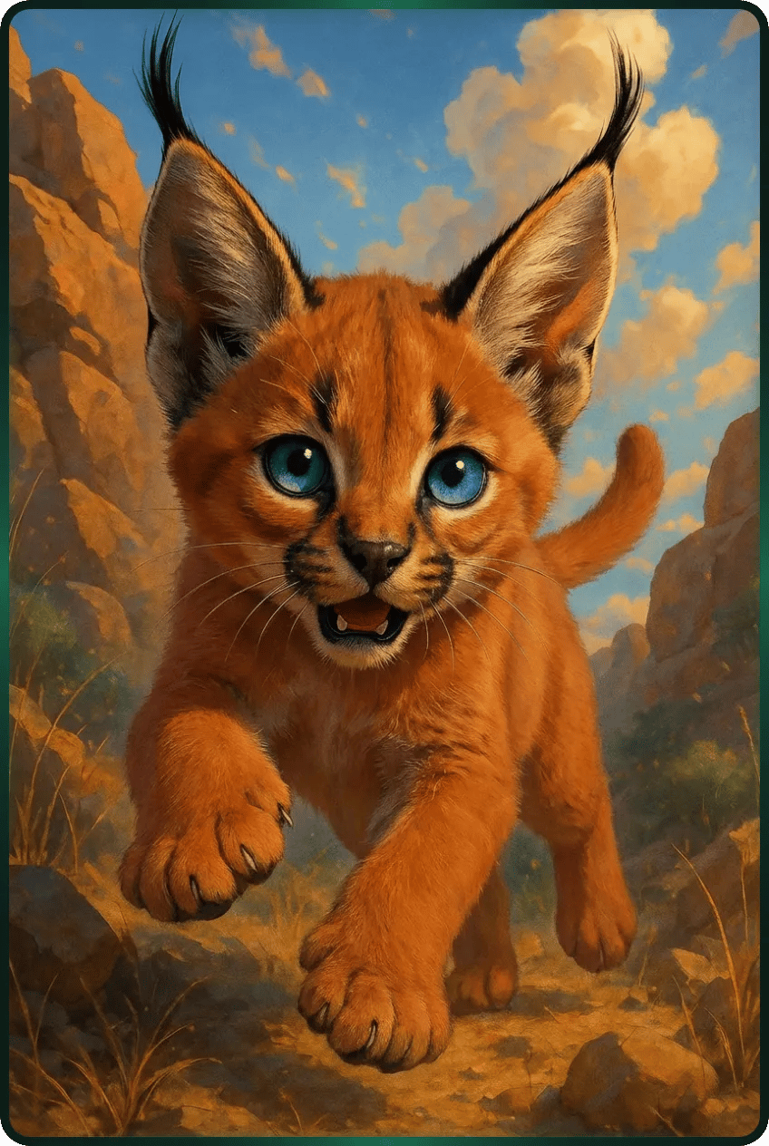 Cucciolo di Caracal
