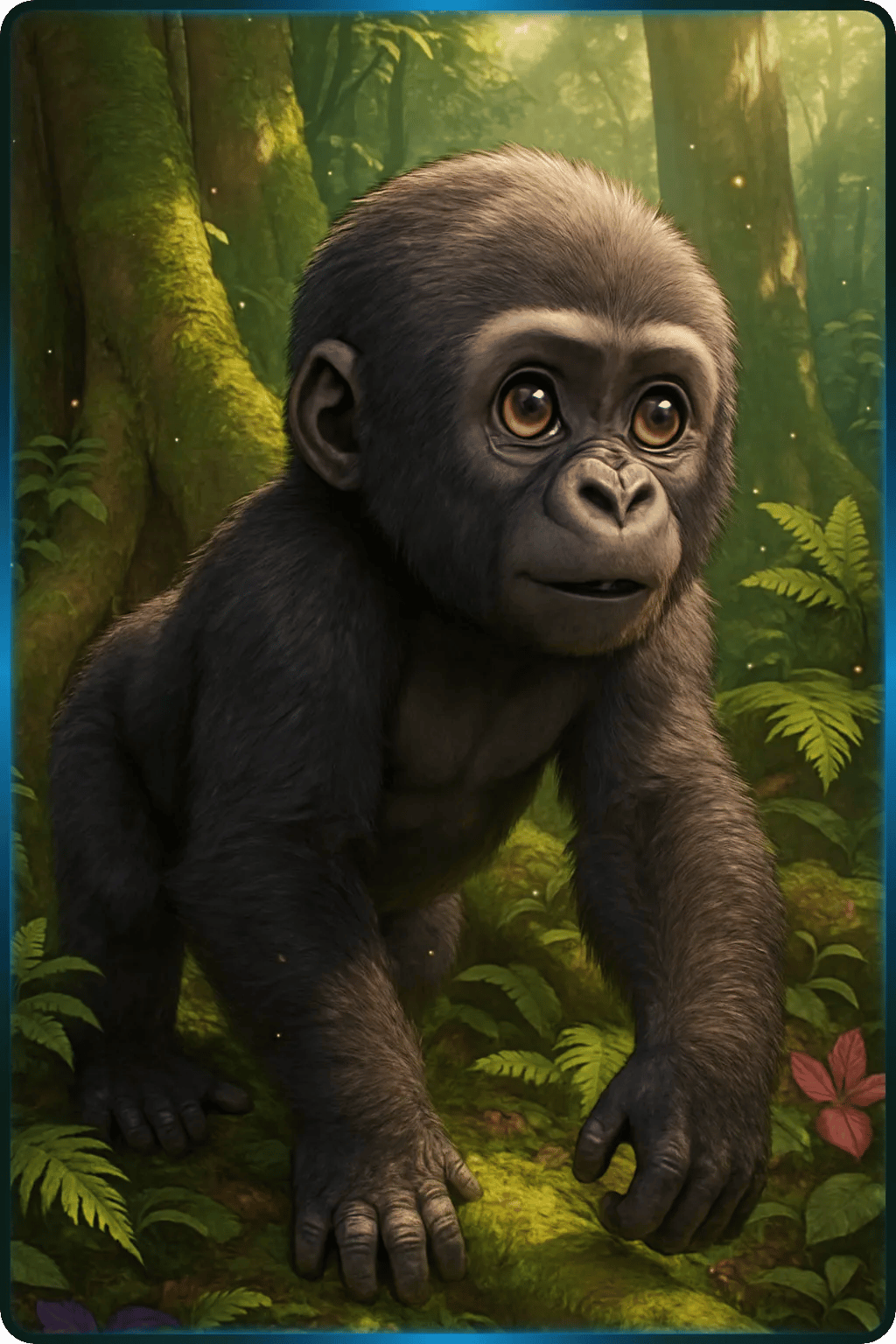 Grauer-Gorilla-Jungtier