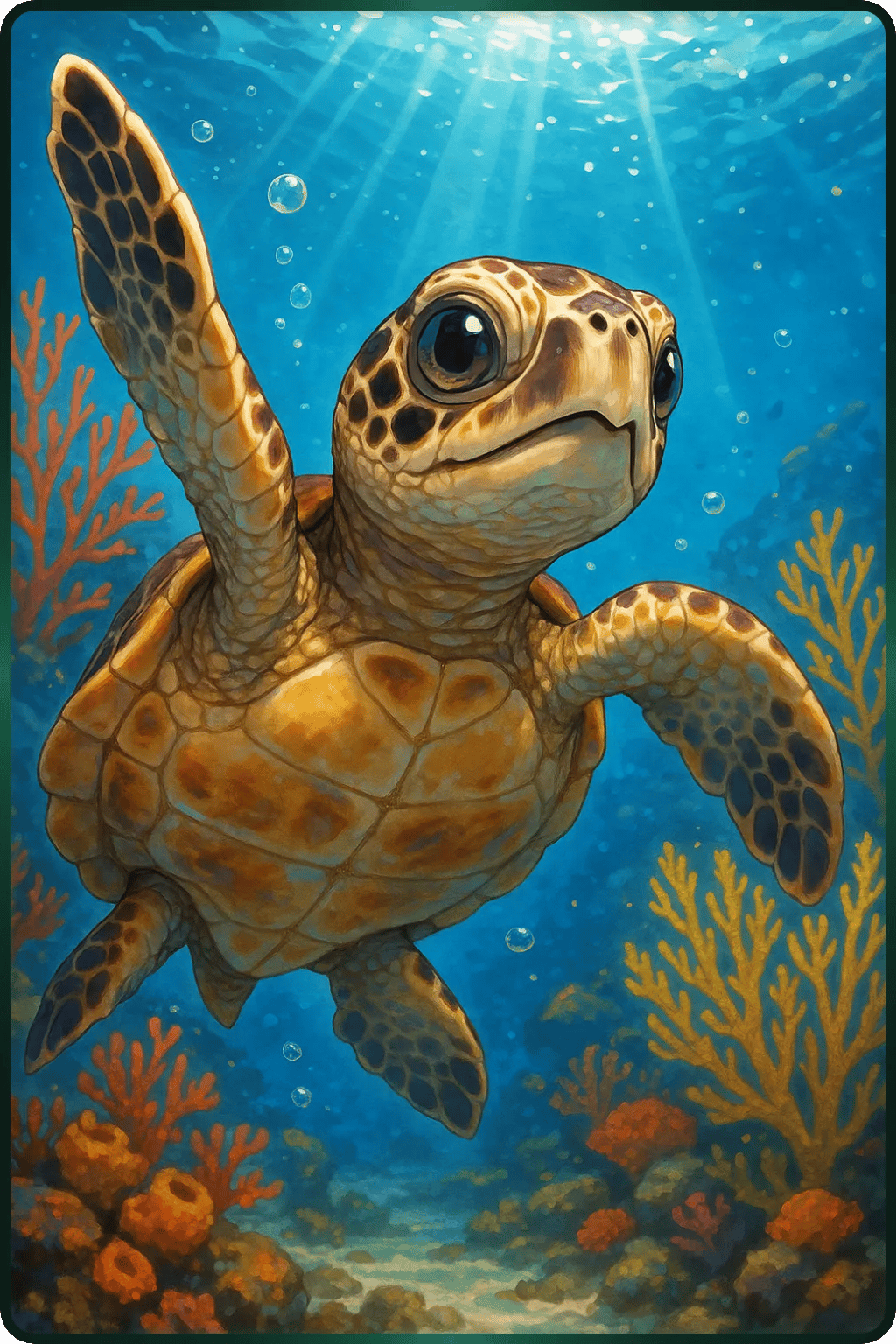 Cría de Tortuga Carey