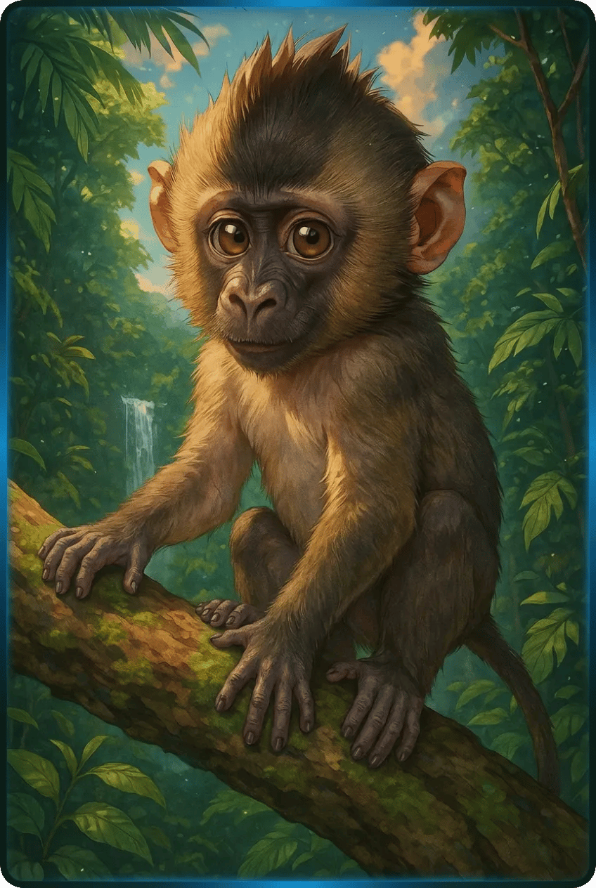Cría de Mandril