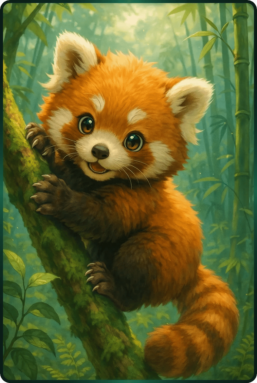 Kleiner Panda-Junges