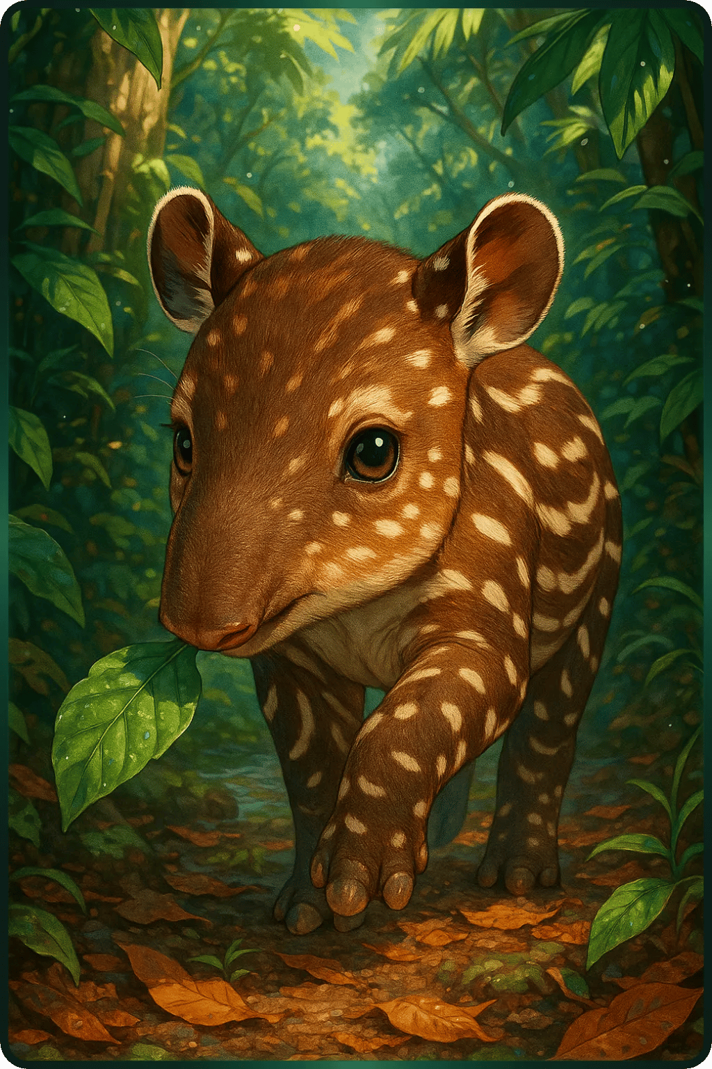 Malaiisches Tapir-Kalb