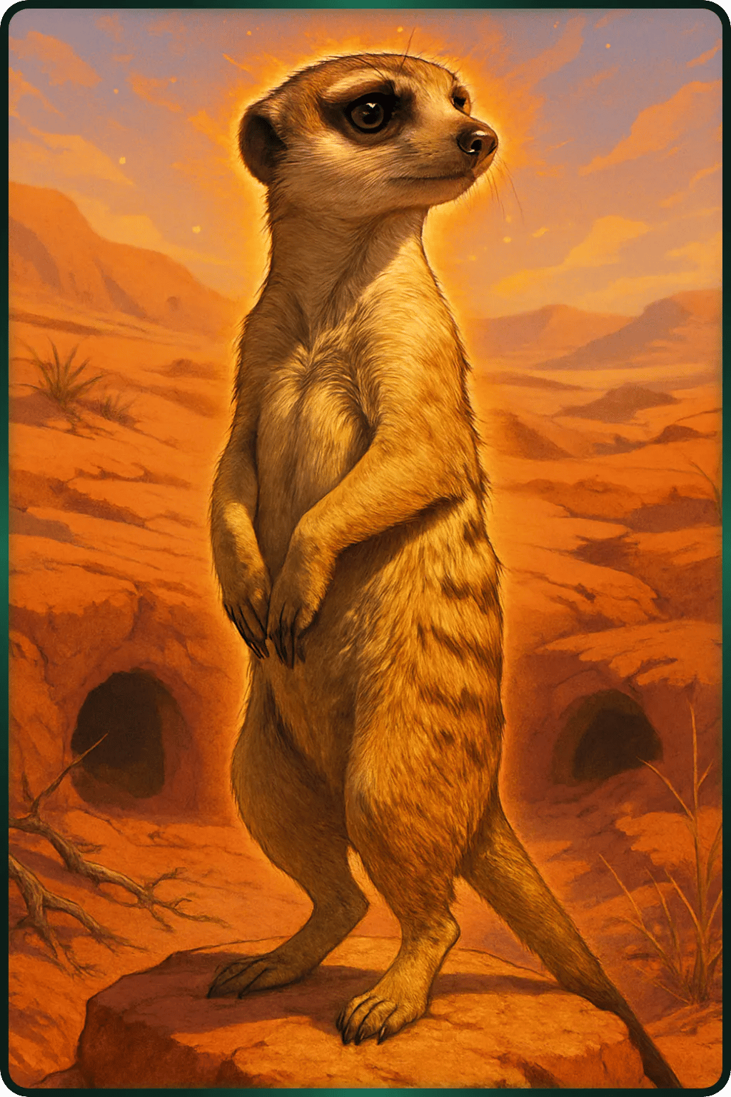 Arte de carta de Suricata