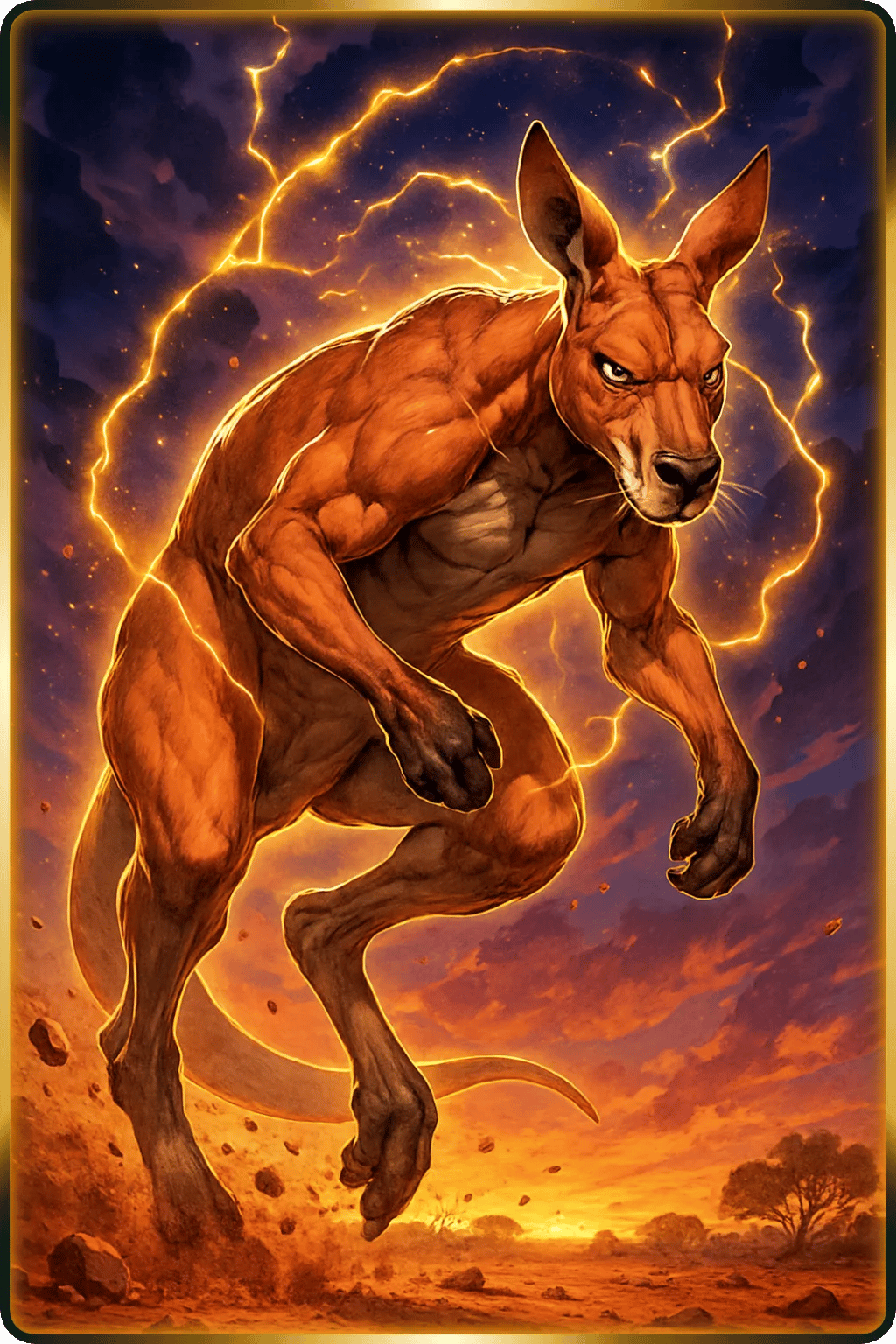 Canguro rosso — artwork grado 3