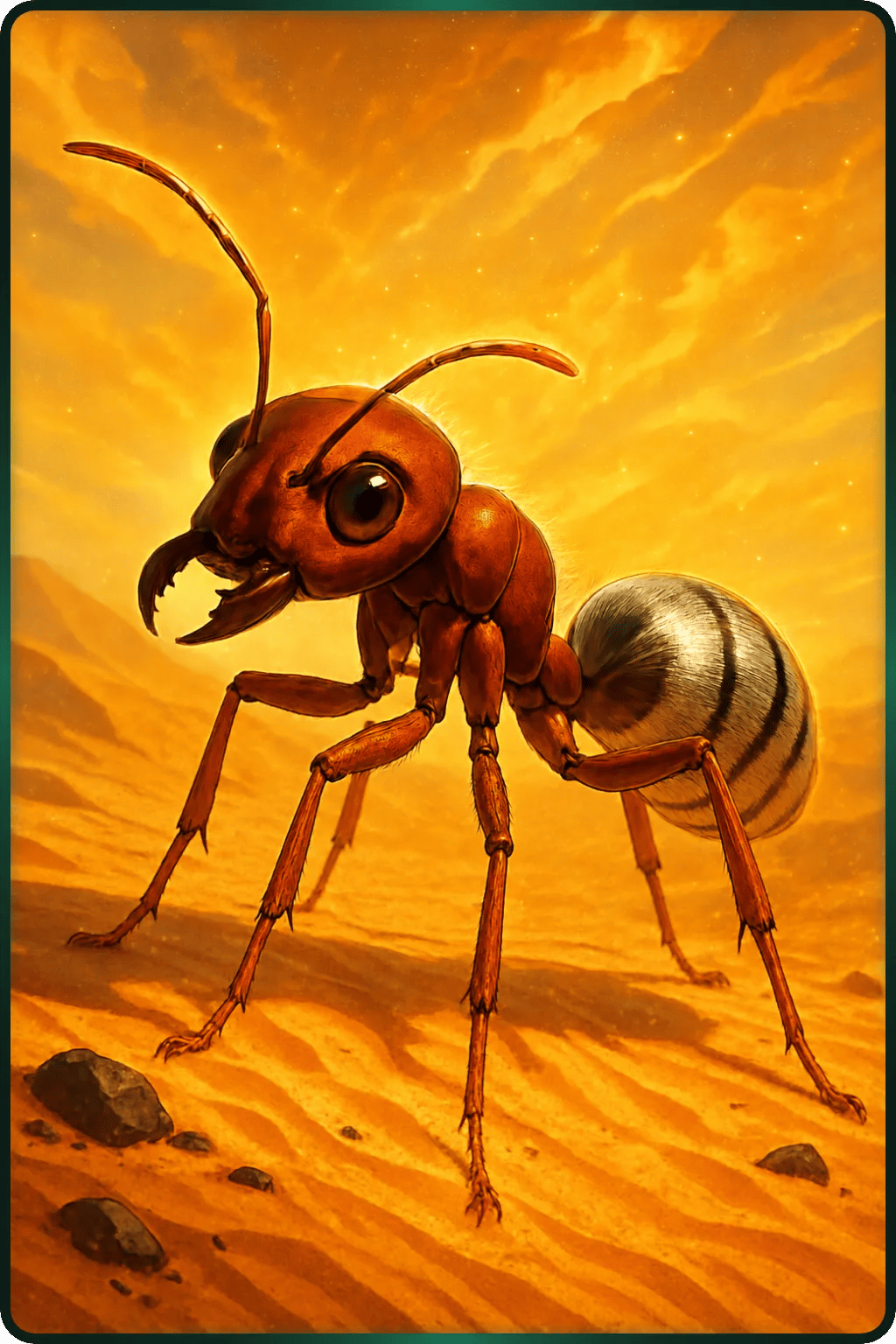 Silberameise der Sahara