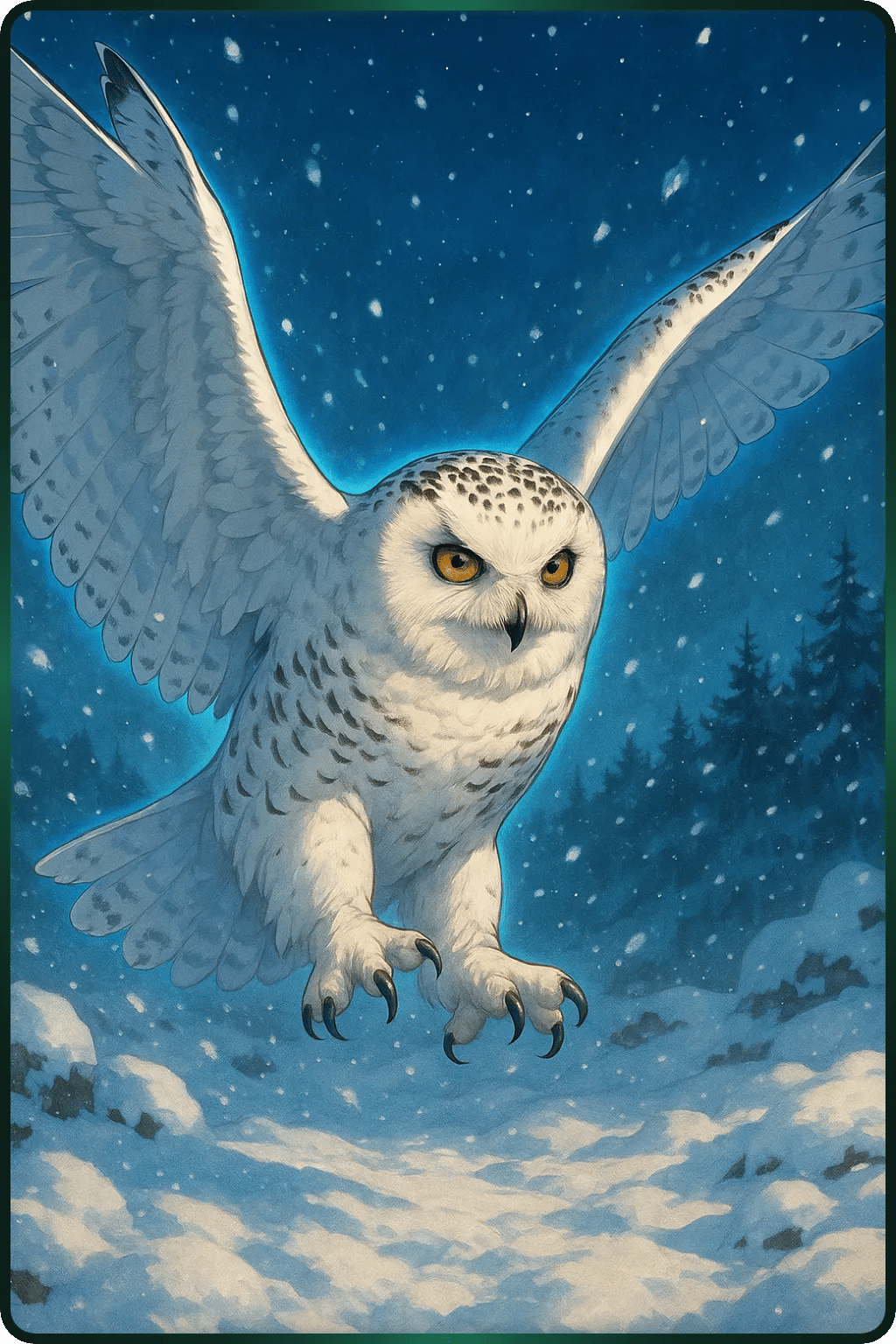 Schnee-Eule