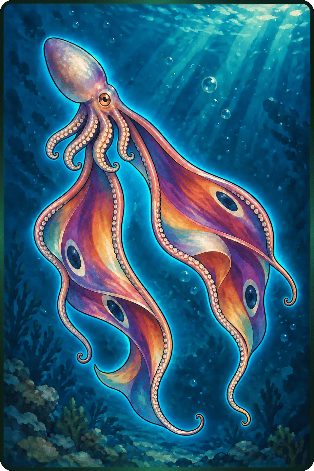 Violet Blanket Octopus